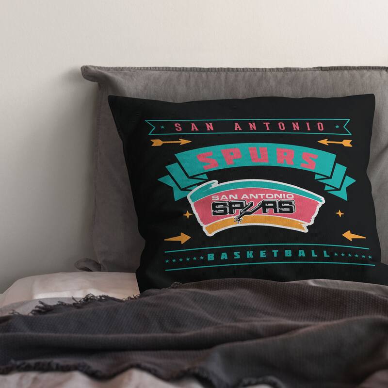 NBA San Antonio Spurs Hardwood Classic 18 Inch Throw Pillow