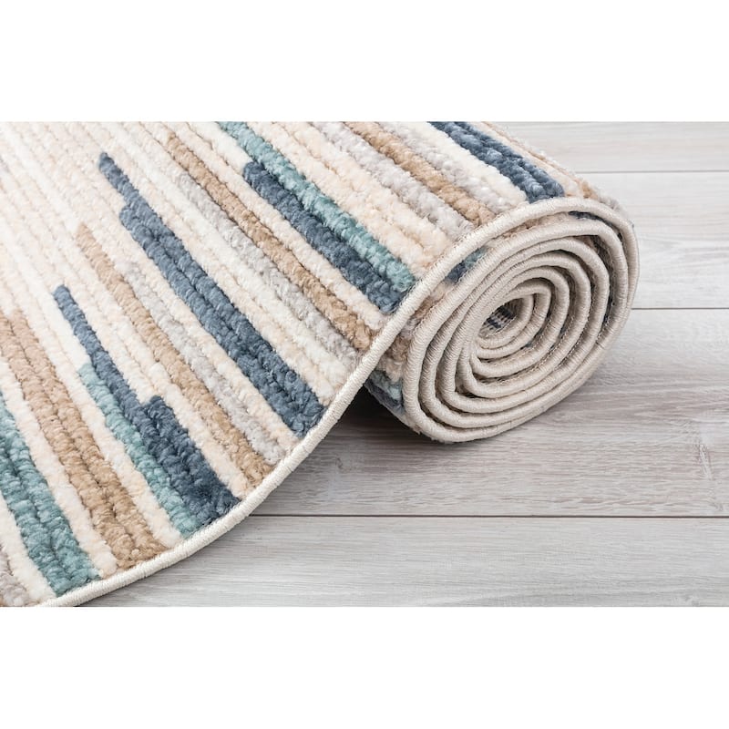 TDJ01 Juniper Collection Denim Machine Made Indoor Area Rug