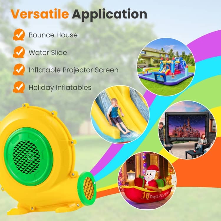 Air Blower Air Pump Fan with Convenient Handle and Ground Stakes