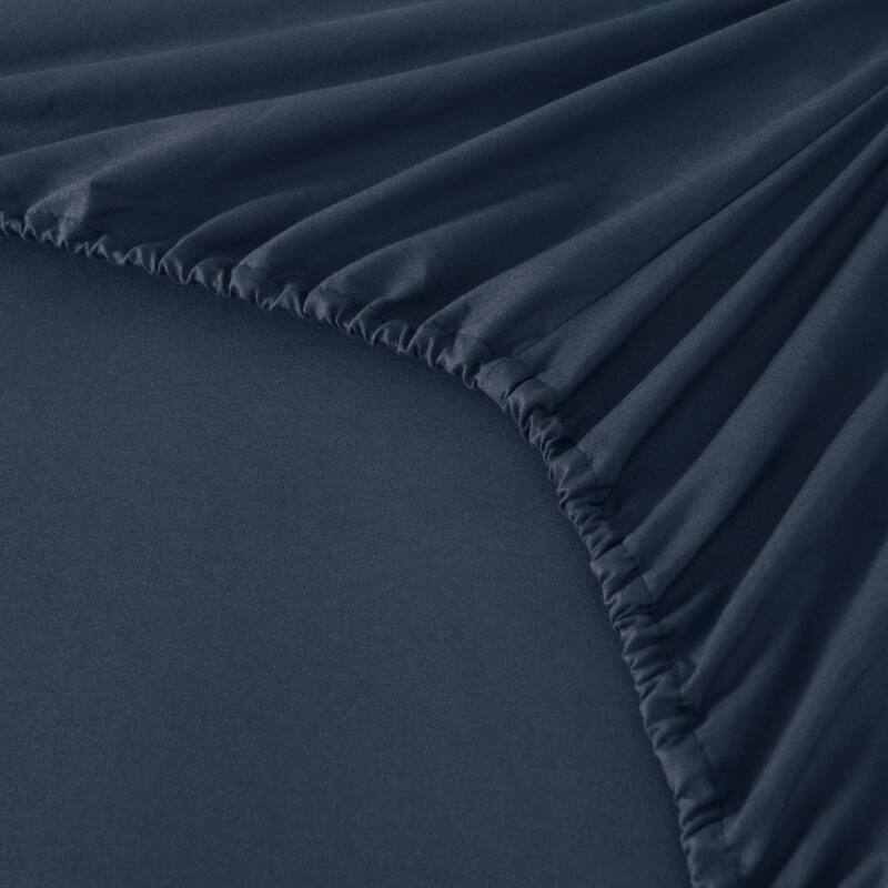 3/4 Pcs Soft Solid & Embroidery Bed Sheets Set