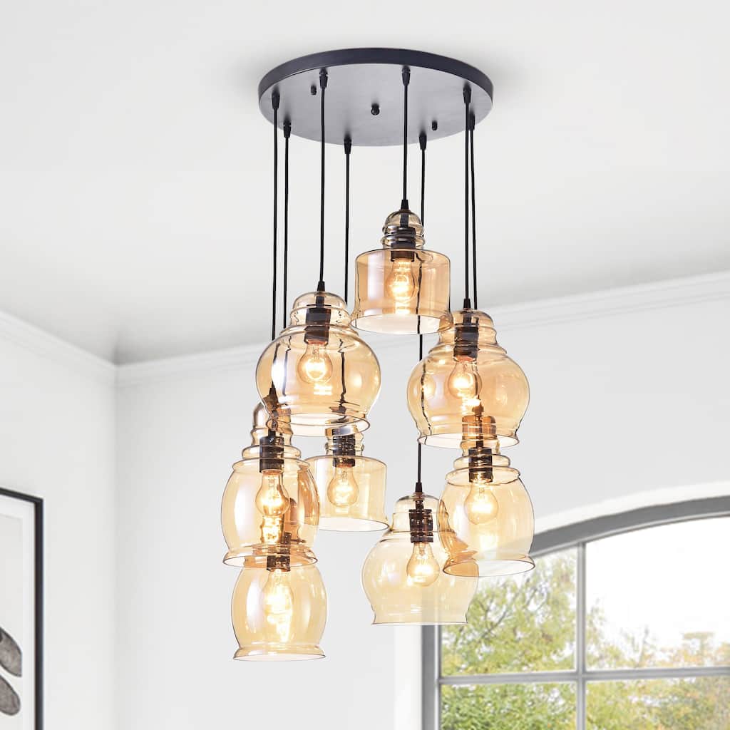 Galeras 8-Light Cluster Bell Pendant