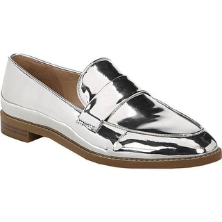 franco sarto metallic loafers