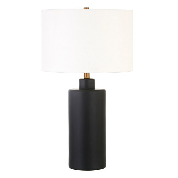 Matte black table sales lamp