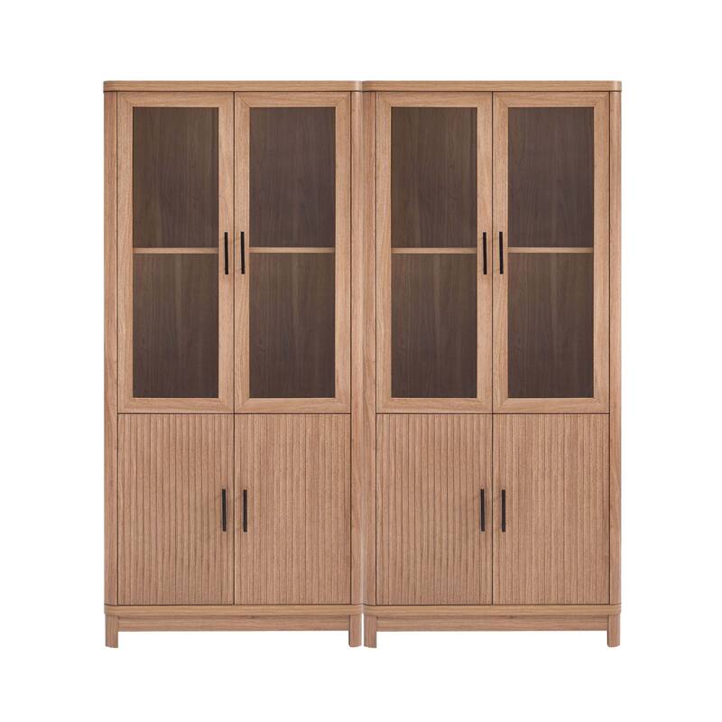 Manhattan Comfort Mid Century Modern Jodie Bookcase with Adjustable Shelves
