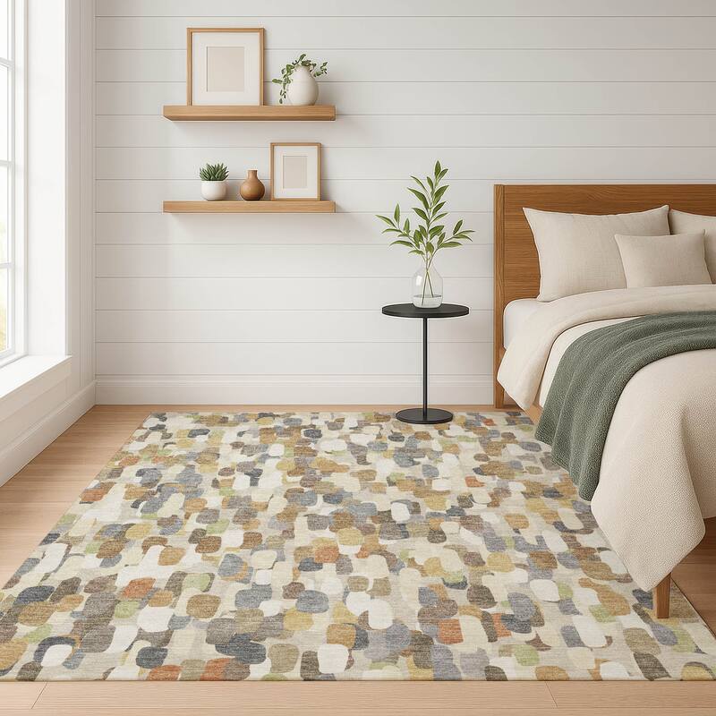 Machine Washable Indoor/ Outdoor Contemporary Drew Chantille Rug