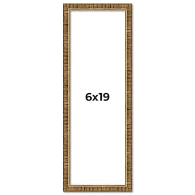 6x19 Frame Gold Solid Wood Picture Frame - Complete Modern Photo Frame