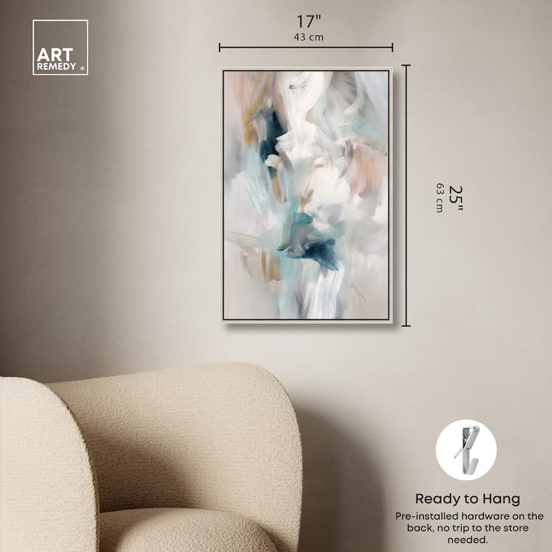 Whispering Colors III Canvas by Art Remedy