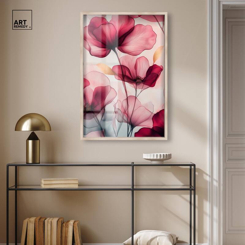 Chiffon Cherry Charm Shadowbox by Art Remedy