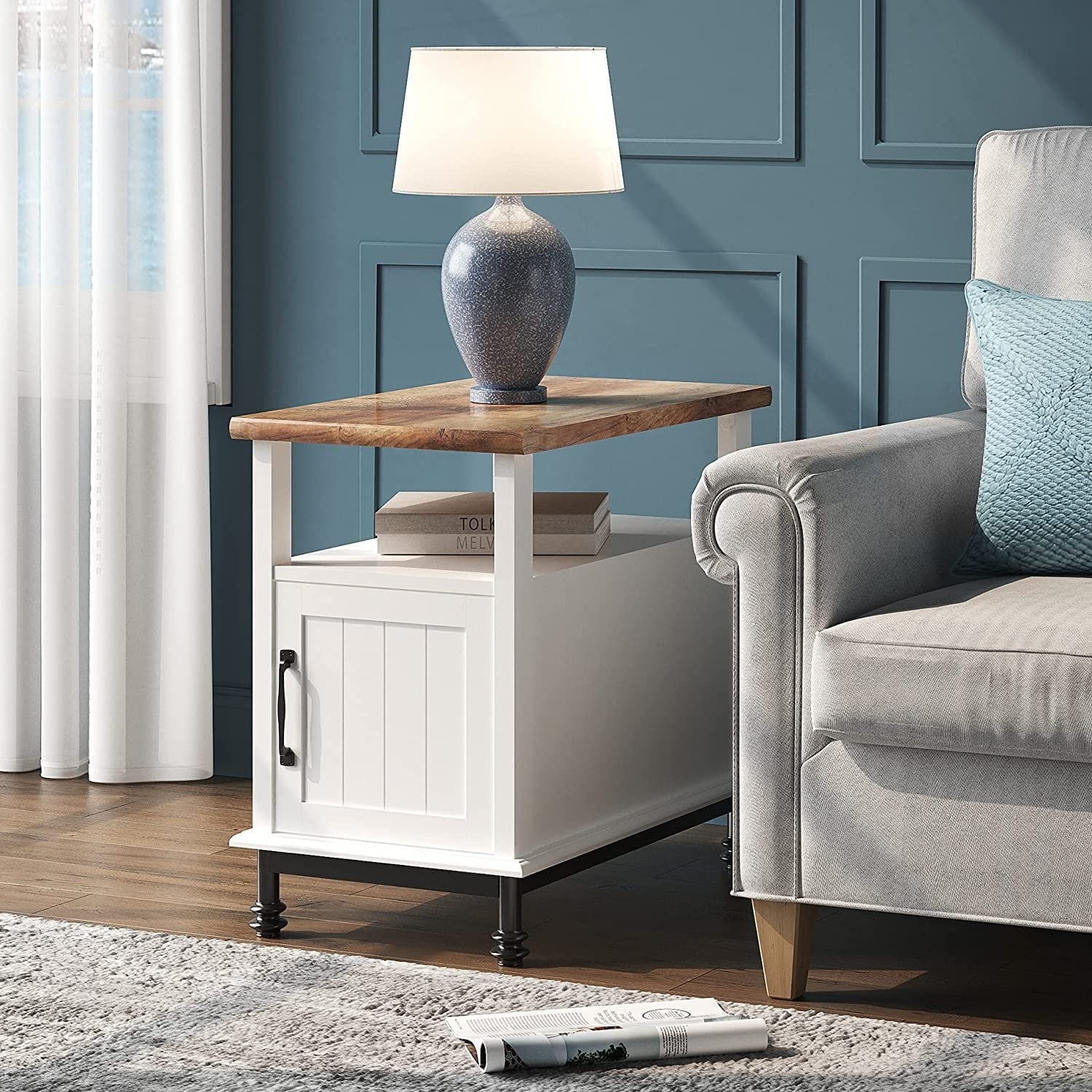 Accent side table hot sale with storage