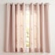 preview thumbnail 40 of 55, EXCLUSIVE HOME Loha Linen Grommet Top Curtain Panel Pair 54x63 - Blush Pink