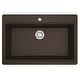 preview thumbnail 32 of 52, Karran Top Mount 33 in. Large Single Bowl Quartz Workstation Kitchen Sink