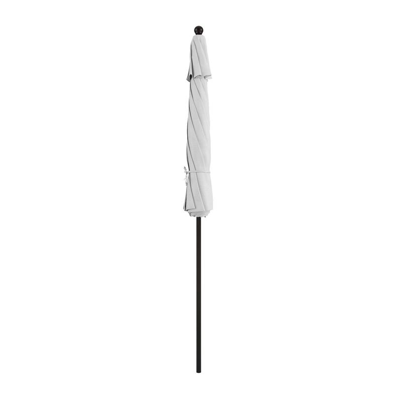 California Umbrella 9' Rd. Aluminum Frame, Fiberglass Rib Patio Umbrella with Sunbrella Fabric, Base Not Included