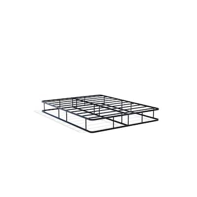 Queen Bed Frame - Metal Platform Bed with Headboard & Footboard - Black Finish