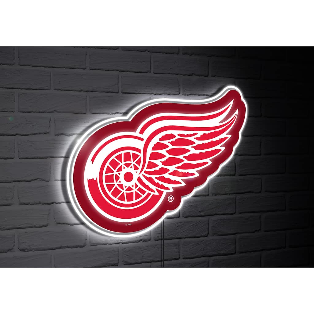 Detroit Red Wings Team Logo LED Wall Decor Lighted Sign