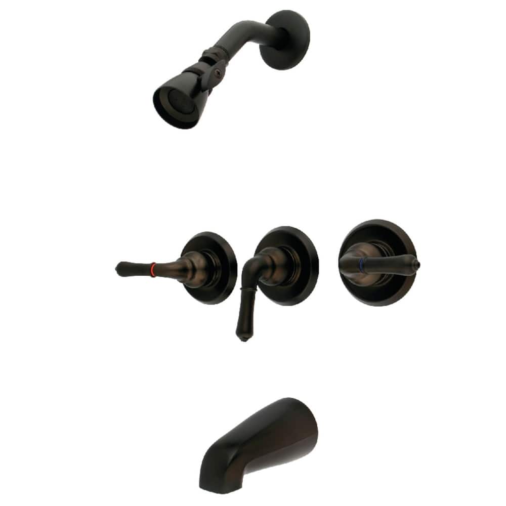 Magellan Three-Handle Tub and Shower Faucet