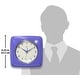 preview thumbnail 42 of 63, Infinity Instruments Retro 9.25-inch Square Wall Clock - 9.25 x 1.875 x 9.5