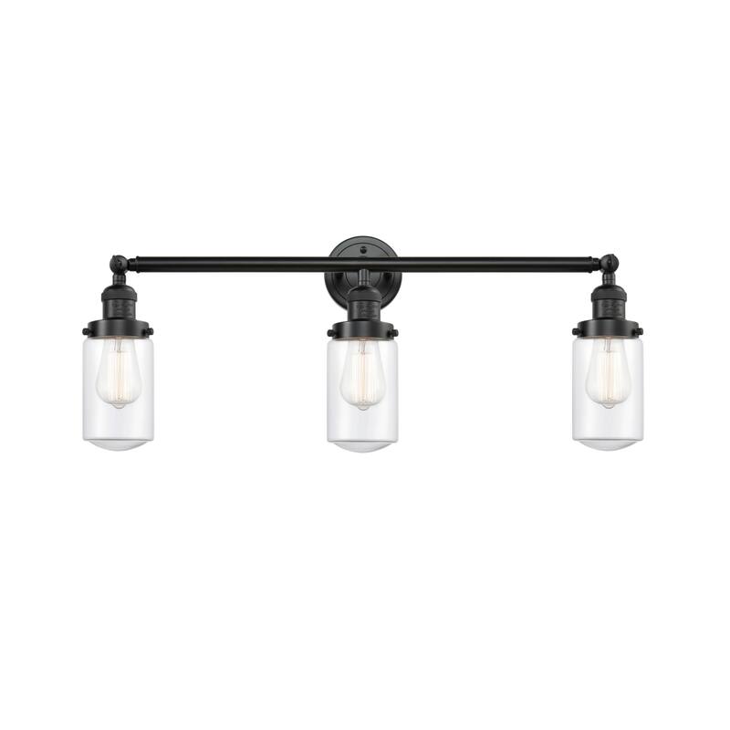 Innovations Lighting Dover 3 Light 31" Wide Bathroom Vanity Light - Oil Rubbed Bronze / Clear