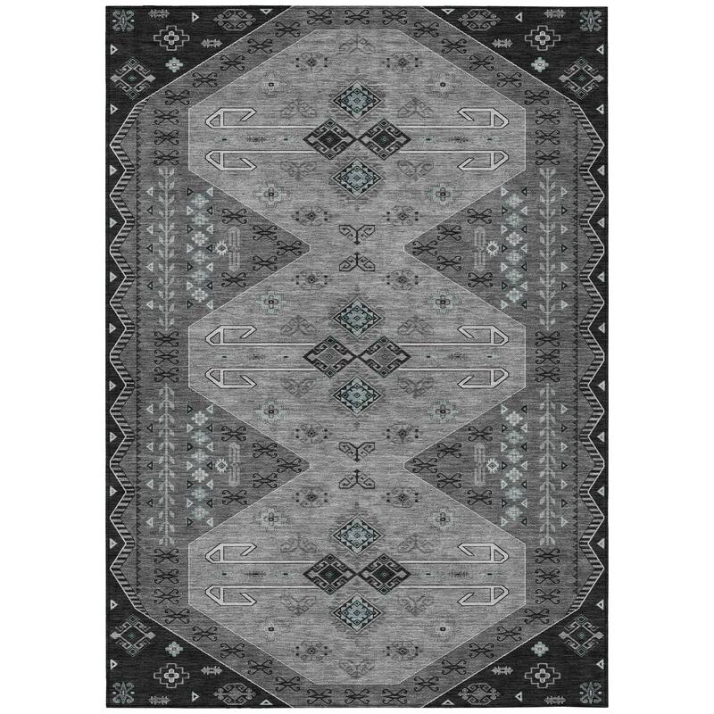 Machine Washable Indoor/ Outdoor Global Hiawatha Chantille Rug