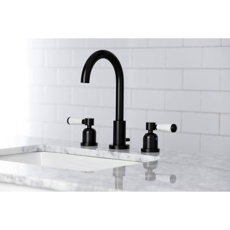 Paris 8 in. Widespread Bathroom Faucet - Matte Black