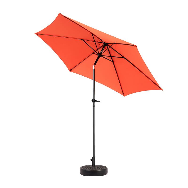 Topcraft 9ft Metal Tiltable Market Umbrella - Orange