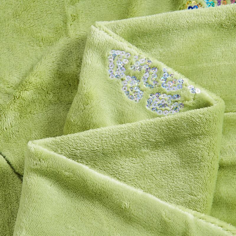 Embroidered Sequin Throw