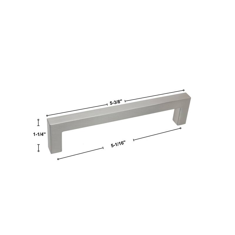 Select Series By GlideRite 5-1/16" 128mm Center to Center Smooth Bar Pull - 95470-128