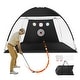 preview thumbnail 1 of 18, VEVOR Golf Net, Indoor Outdoor Home Golf Swing Training for Backyard Driving Chipping, Gift for Men, Golf Lovers, Sports Game Black  10x7ft - Single mesh with target cloth