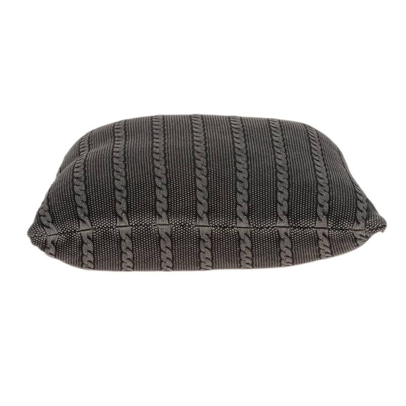 Striped Square Throw Pillow - 18" - Charcoal Black
