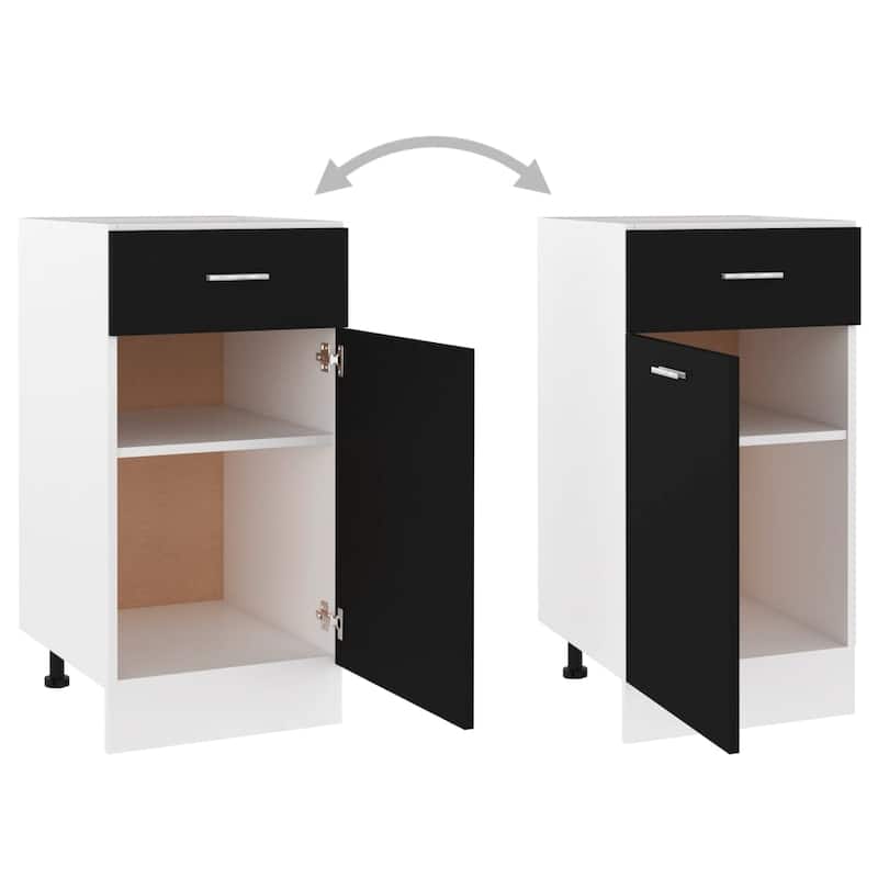 vidaXL Kitchen Cabinet Storage Cupboard Under Sink Organizer Engineered Wood