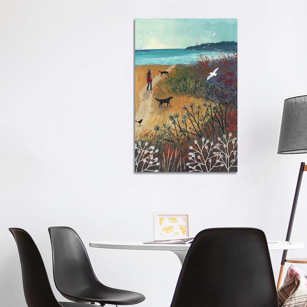 iCanvas "Walk To The Sea" by Jo Grundy Canvas Print