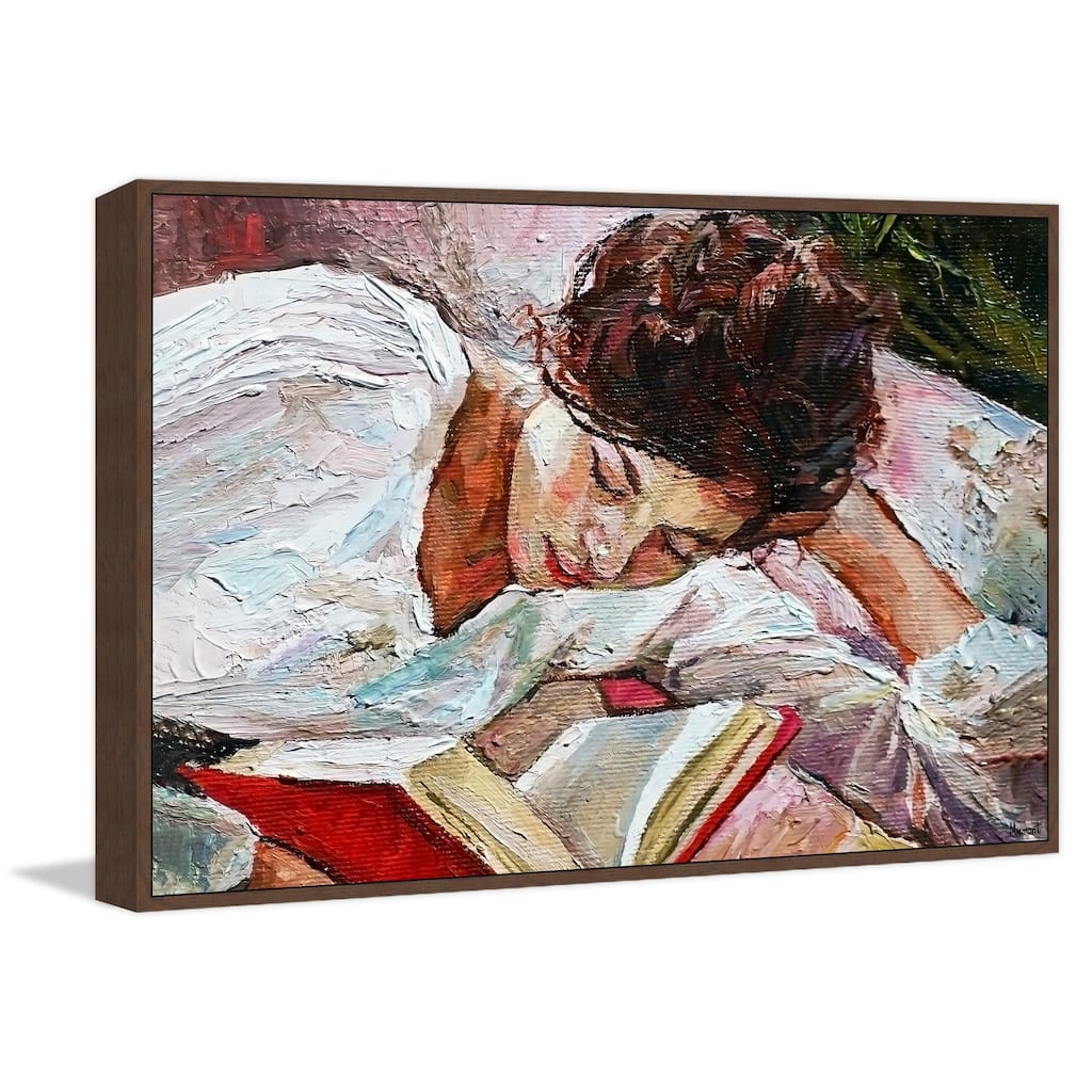 Don't Overthink Floater Framed Print on Canvas