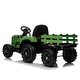 preview thumbnail 81 of 81, Ride on Tractor with Trailer,12V Battery Powered Electric Tractor Toy w/Remote Control Green