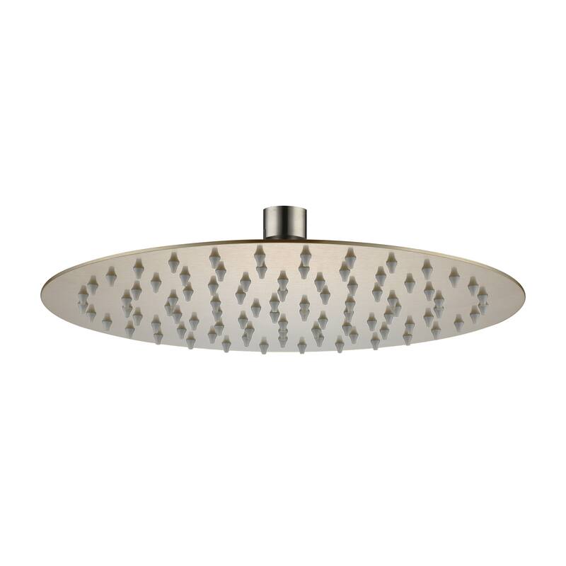 1-Spray Pattern with 2.5 GPM Round Ceiling Mount Rain Fixed Shower Head