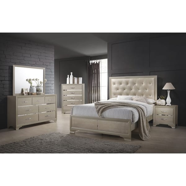 white christmas dresses LORAINE Champagne Media Chest