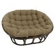preview thumbnail 11 of 21, 65-inch by 48-inch Solid Twill Double Papasan Cushion (Cushion Only) Toffee