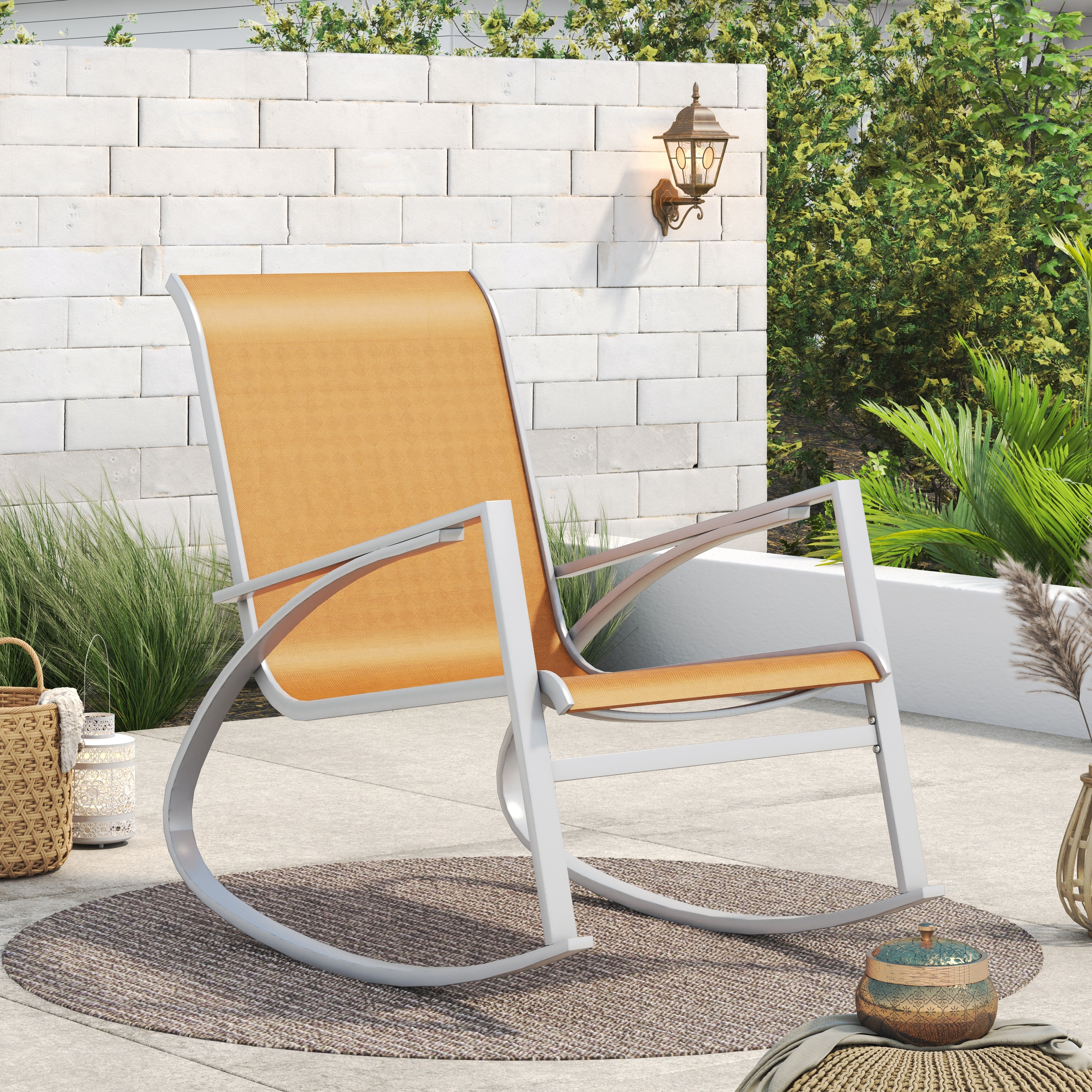 Sling rocking outlet patio chair
