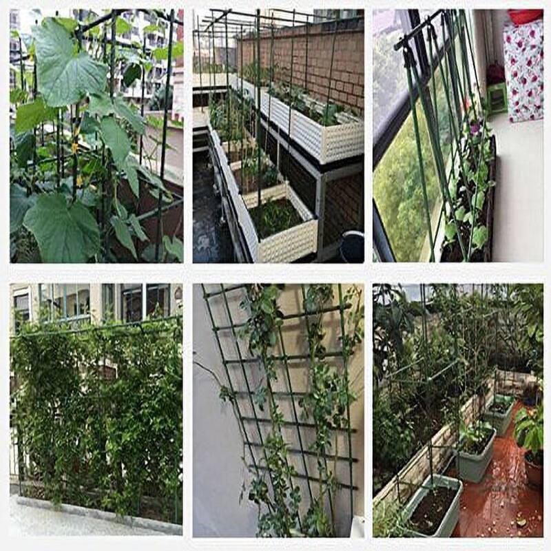 Agfabric Garden Stake, Plant Stake, Plastic Coated Steel Tube Stakes