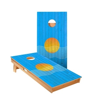 Sunset Waves Cornhole Boards