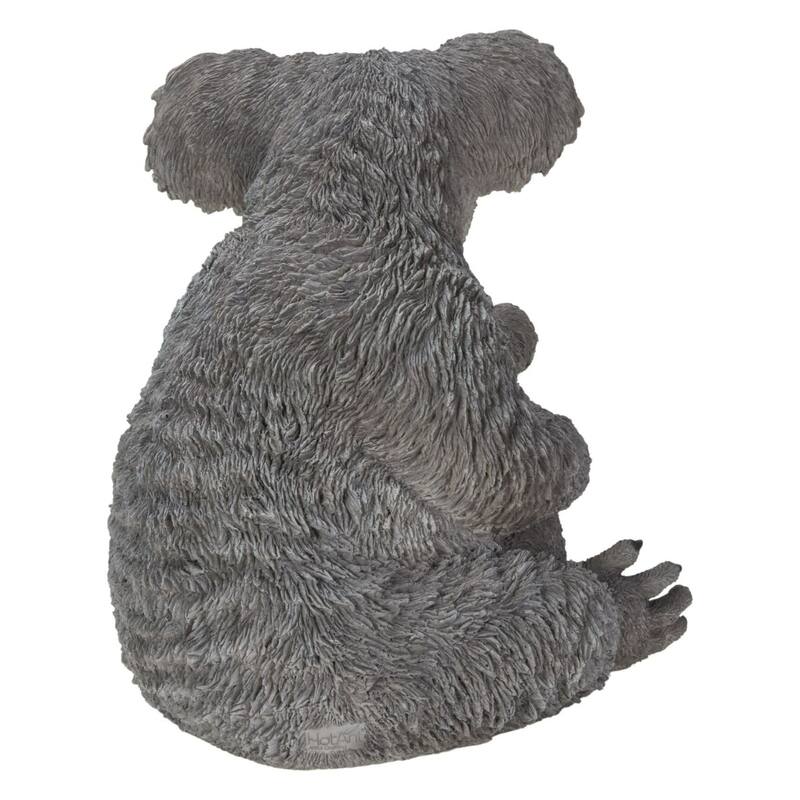 15.75" Mother and Baby Koala Bear Outdoor Garden Statue