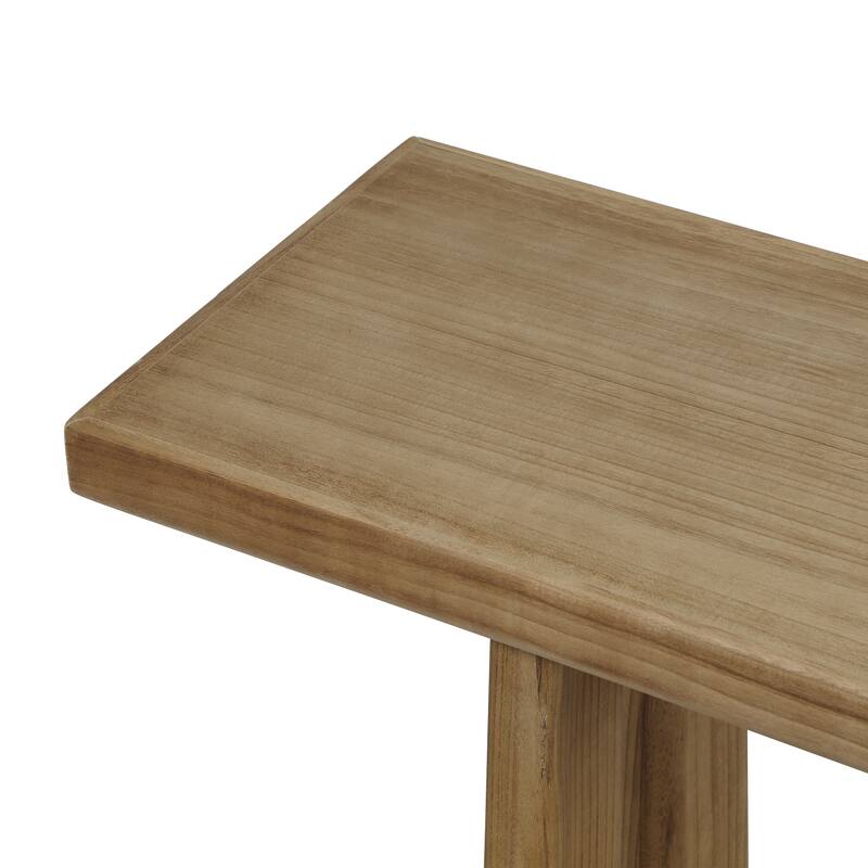 Christopher Knight Home - Chole Wood Console Table with Sculptural Design