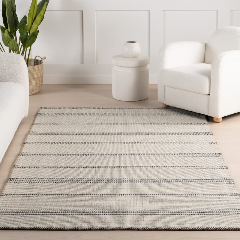 Nuloom Garnet Striped Wool Area Rug
