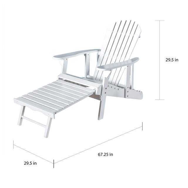 Hayle Wood Outdoor Reclining Adirondack Chair by Christopher Knight Home