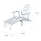 Hayle Wood Outdoor Reclining Adirondack Chair by Christopher Knight Home