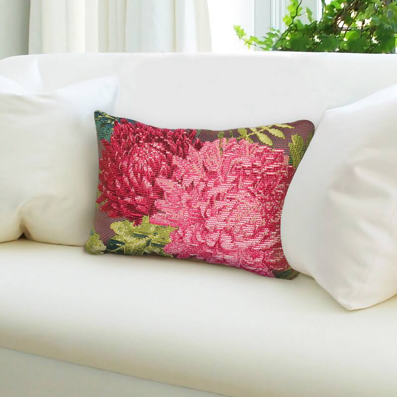 Liora Manne Marina Mums Indoor/Outdoor Pillow
