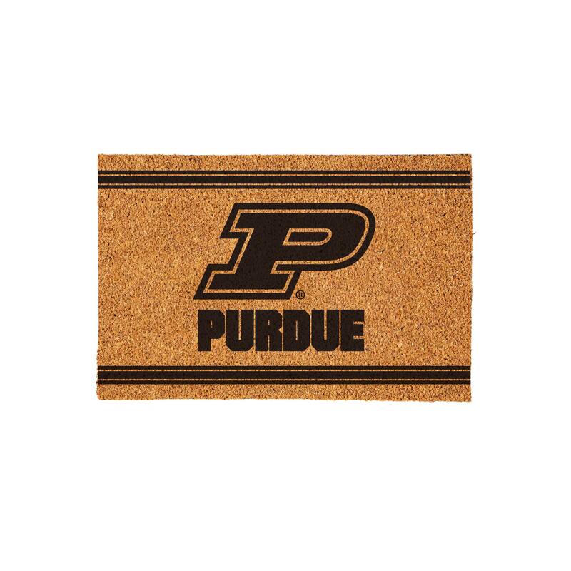 Purdue University Monochrome Indoor/Outdoor Coir Door Mat