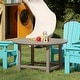 preview thumbnail 171 of 180, Polytrends Laguna Kids Outdoor 38" Round Poly Dining Table for Children
