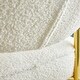 preview thumbnail 10 of 44, Roomfitters Teddy Suede Rocking Chair with Gold Legs, Cushioned Modern Accent Chair for Living Room or Office
