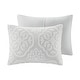 preview thumbnail 12 of 14, Madison Park Maeve 3 Piece Tufted Woven Medallion Duvet Cover Set