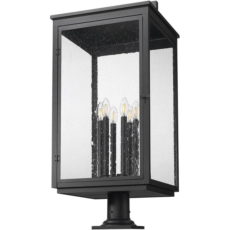 Z-Lite 5019PHXXLR-533PM Hartwell 6 Light 35" Tall Post Light with