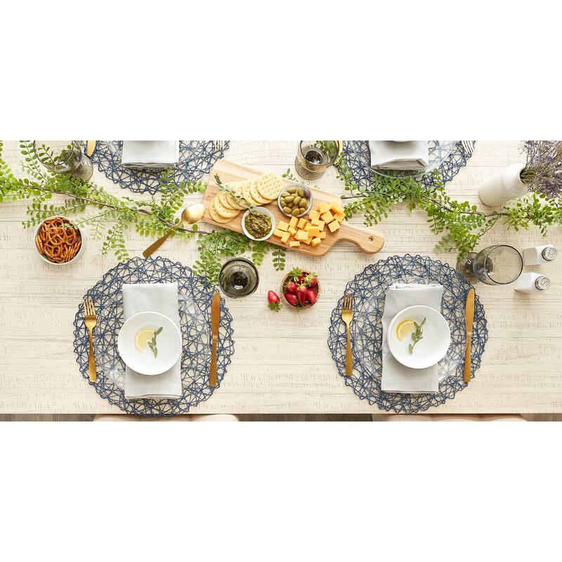 Design Imports Woven Paper Kitchen Placemat Set (Set of 6)